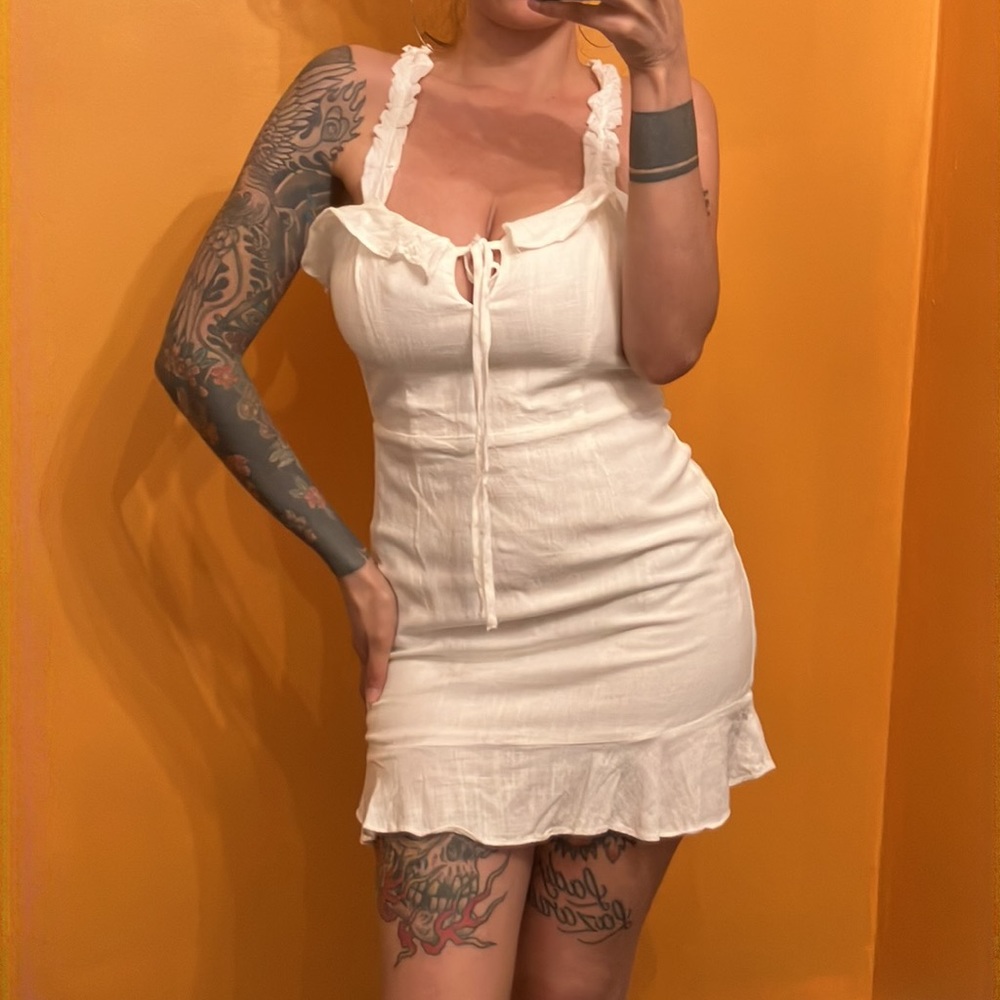 White short dress
